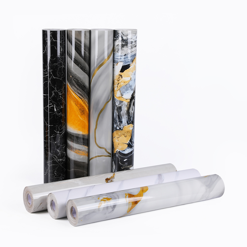 تصميم نموذج رخامي ثلاثي الأبعاد فيلم رخامي PVC مقاوم للانفجار